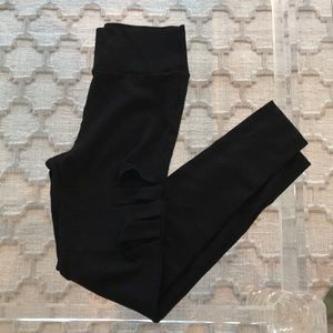 Black leggings with cutouts